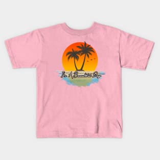 Awesome Tropical Vibes Design Kids T-Shirt